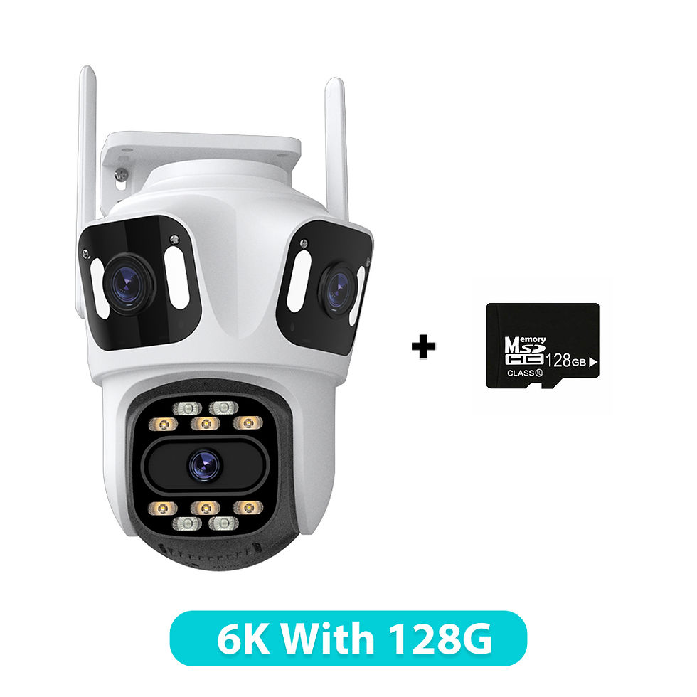Thumbnail: Three Lens PTZ IP Camera Outdoor 6K HD Three Screen WiFi Security Camera Auto Tr