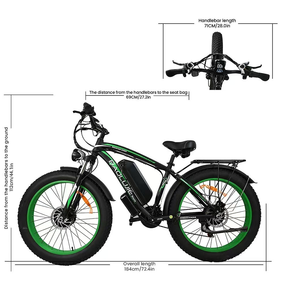 Thumbnail: Electric Bike 2000W Dual Motor 48V20AH Lithium Battery 21 Speed E-bike Hydraulic