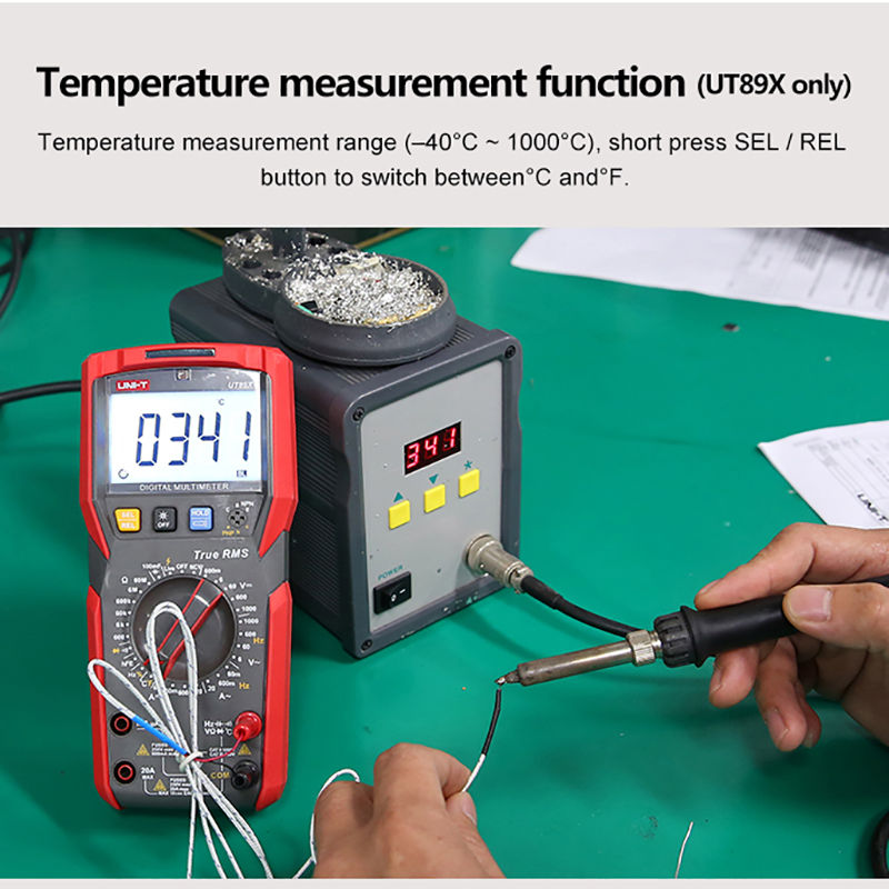 Thumbnail: UNI-T UT89X UT89XD Professional Digital Multimeter True RMS NCV 20A Current AC D