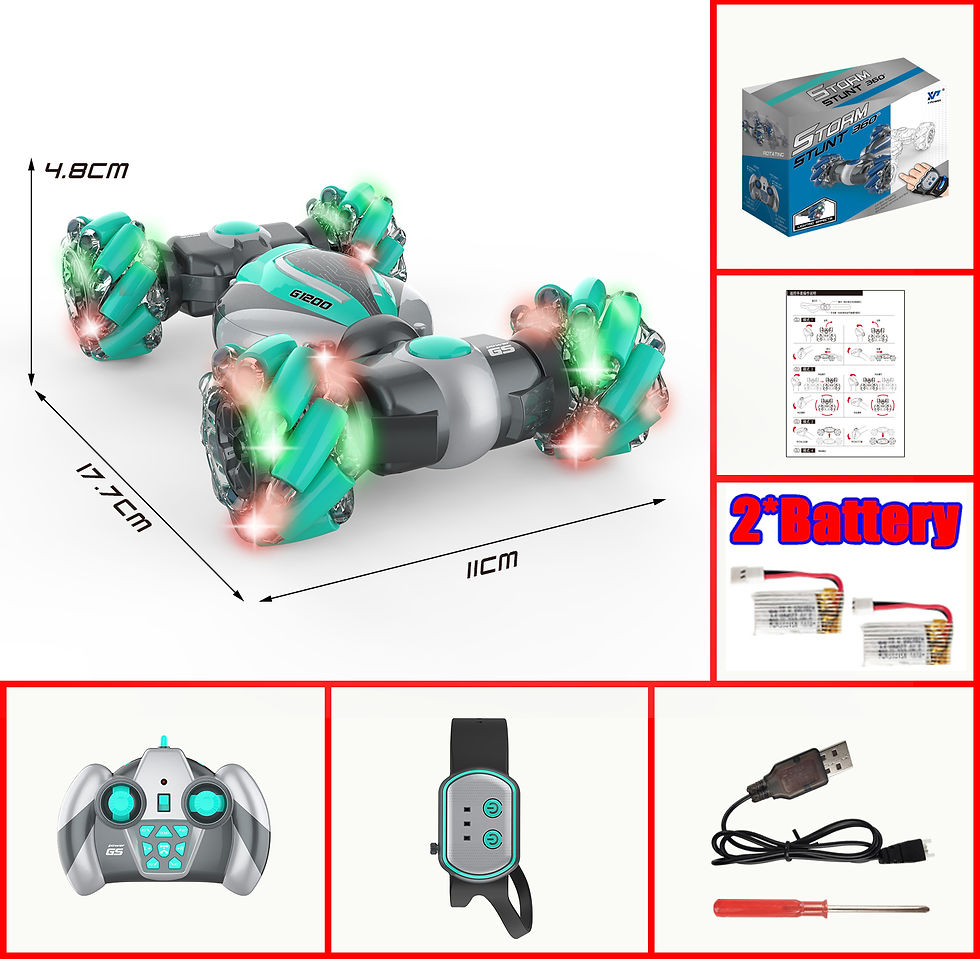 Thumbnail: Samll RC Stunt Car Remote Control Watch Gesture Sensor Electric Toy RC Drift Car
