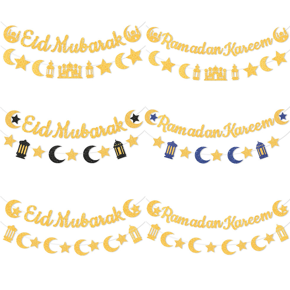Thumbnail: Eid Mubarak Ramadan kareem Banner Pull The Flag Eid Ramadan Decor For Home 2025 