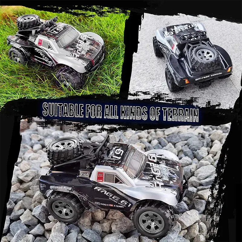 Thumbnail: KYAMRC KY-1885B 18KM/H 4WD RC Car With LED Remote Control Cars High Speed 