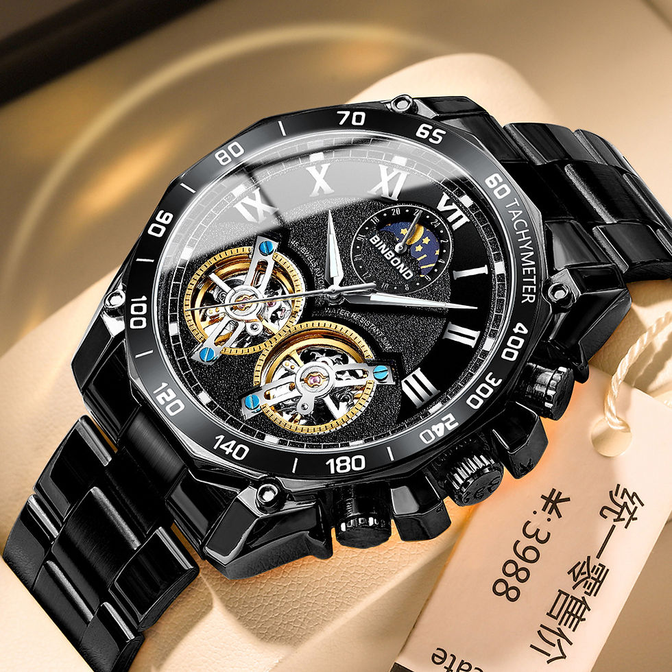 Thumbnail: BINBOND Luxury Men Quartz Watches Fashion Concept Decorative Dial Casual Militar