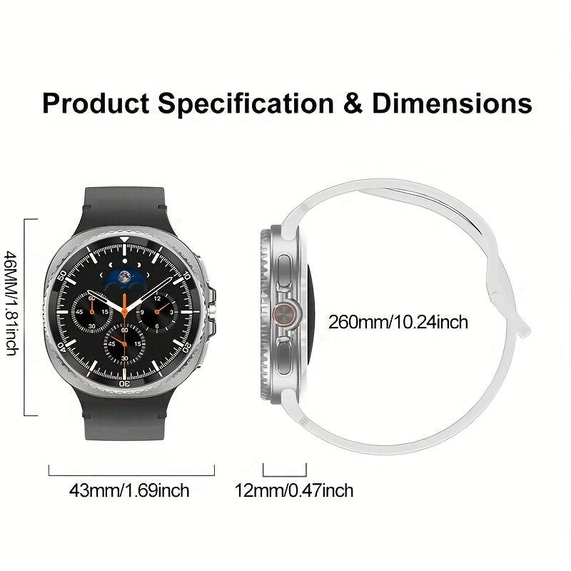 Thumbnail: YAOCX 2025 Smart Watch 8 with AMOLED HD Display, Wireless 5.4, AI GPT Voice 