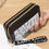 Thumbnail: Double Zipper Long Wallet for Women Fashion Flower Embroidery Coin Purses Card H