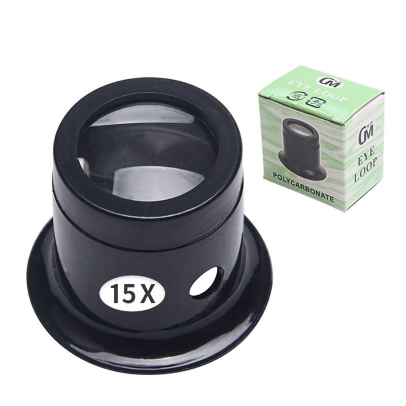 Thumbnail: Jeweler Watch Magnifier Tool 3X 5X 10X 15X 20X Portable Monocular Magnifying Gla