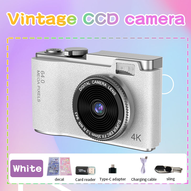 Thumbnail: Digital Camera 4K 64MP Photography Camera Video Camcorder Rechargeable Cameras 2