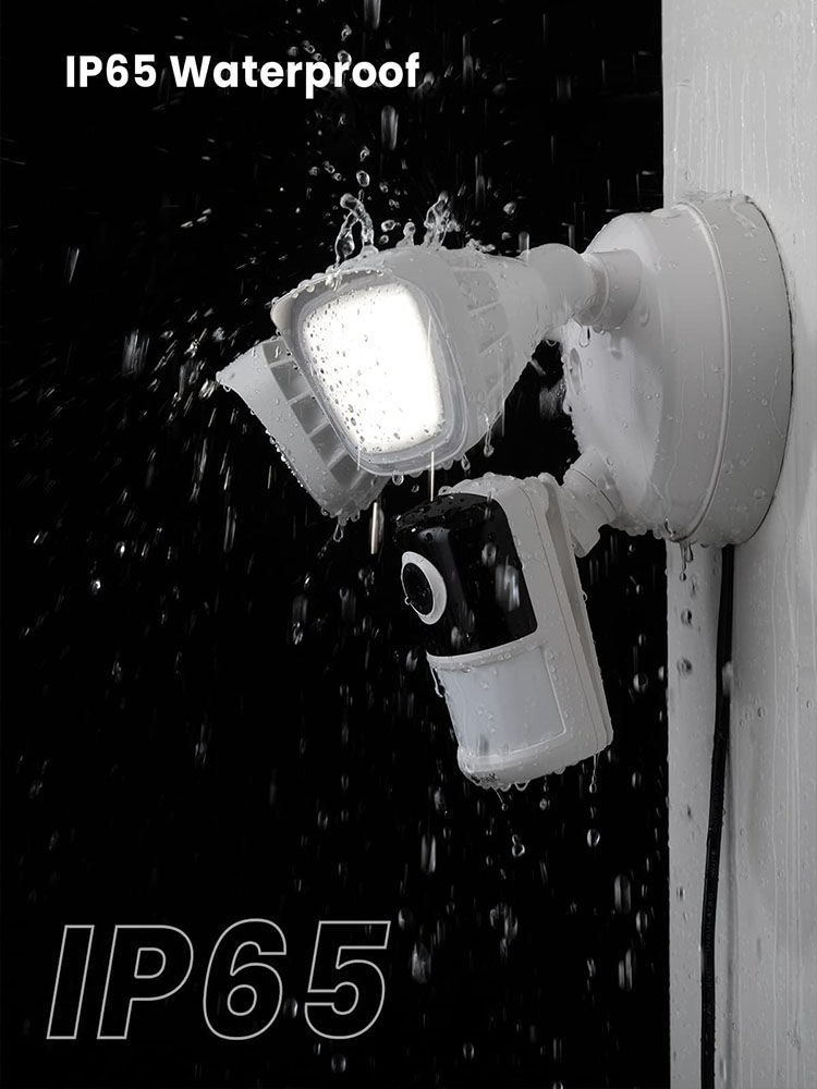 Thumbnail: ieGeek 2K Wired Floodlight Security Camera, Outdoor  with Motion Sensor Cam,Colo
