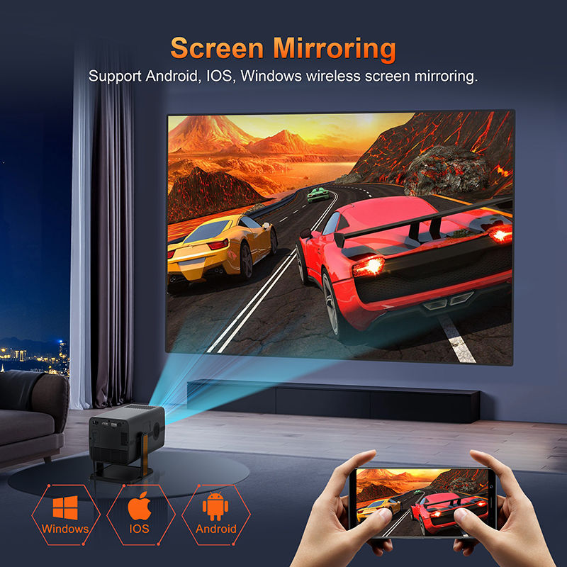 Thumbnail: Xnano HM103-A Projector 4K Android 13 Dual WiFi5 300ANSI Amlogic T950S BT5.2 192