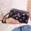 Thumbnail: Luxury Women Floral Long Wallet Nylon Multi Zipper Purse Credit Card Holder Mone