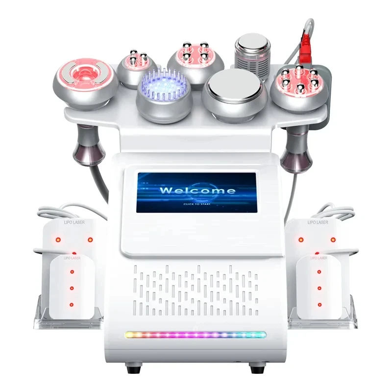 Thumbnail: New 9 in 1 80K Ultrasonic Cavitation Slimming Machine Loss Weight Vacuum Radio F