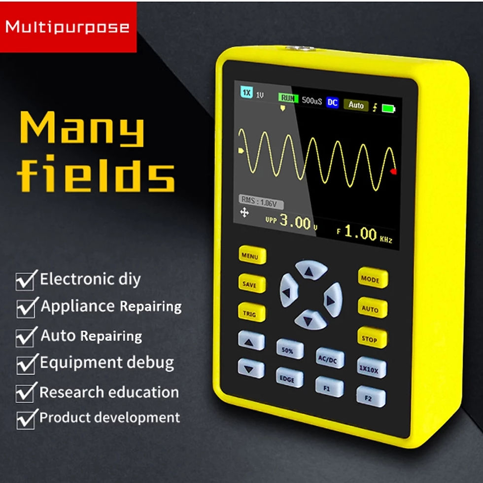 Thumbnail: 5012H 2.4-inch Digital Oscilloscope Color Display 500MS/s 100MHz 8bits ADC preci