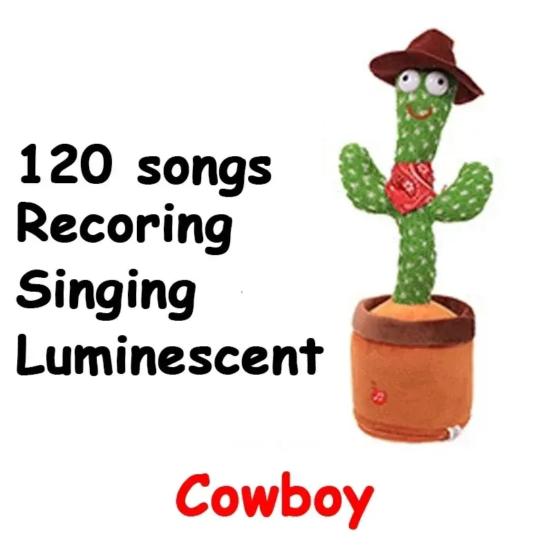 Thumbnail: A Talking Cactus Toy That Can Be Charged, Recorded, and Repeated. Suitable for S