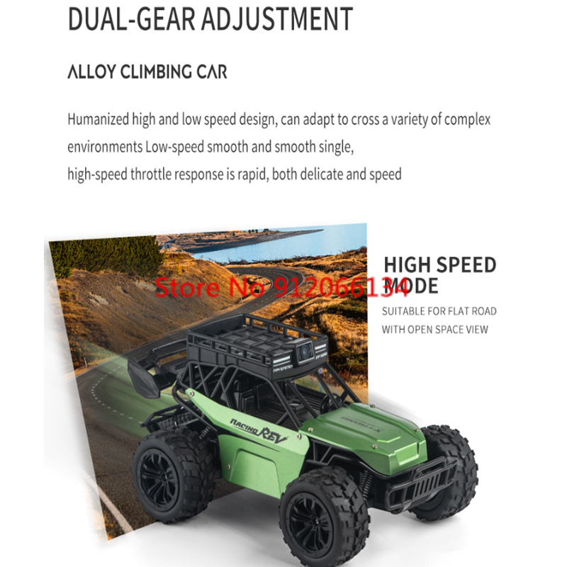 Thumbnail: 4K Camera Two-Way Voice Talkback WIFI FPV RC Car 2.4Ghz APP Gravity Control Shoc