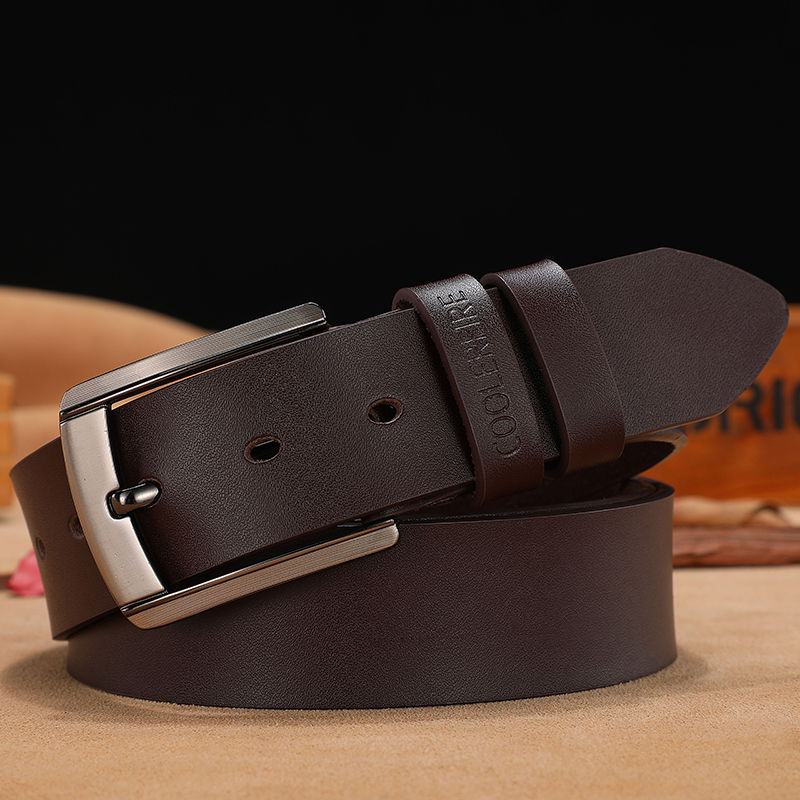 Thumbnail: men high quality genuine leather belt luxury designer belts men cowskin fashion 