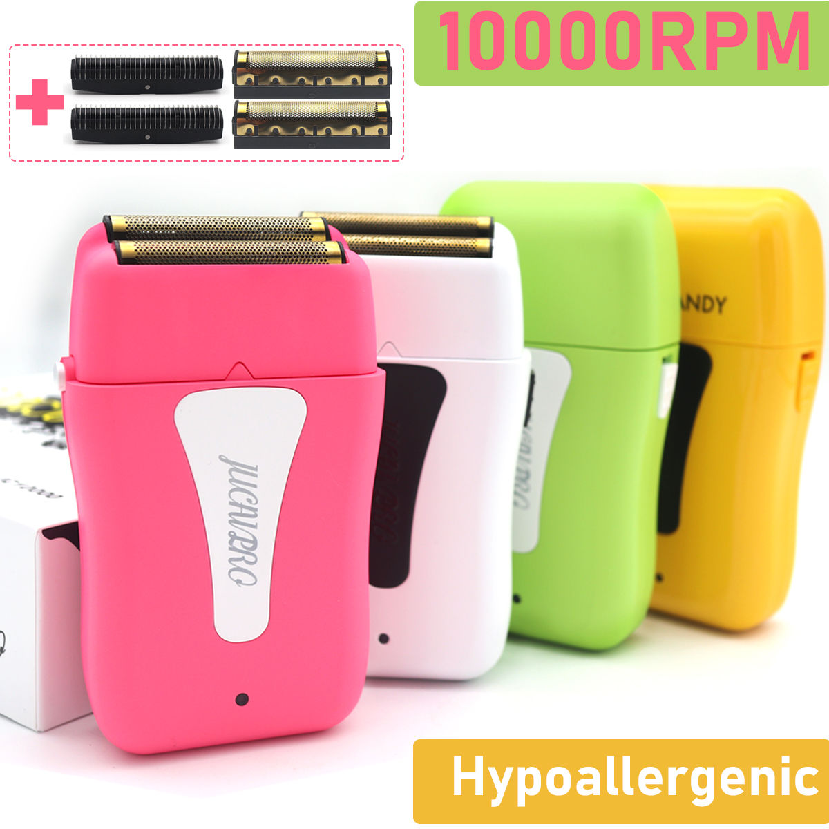 10000 RPM JUCAI PRO JC10000 Professional Men's Foil Hypoallergenic Electric Shav