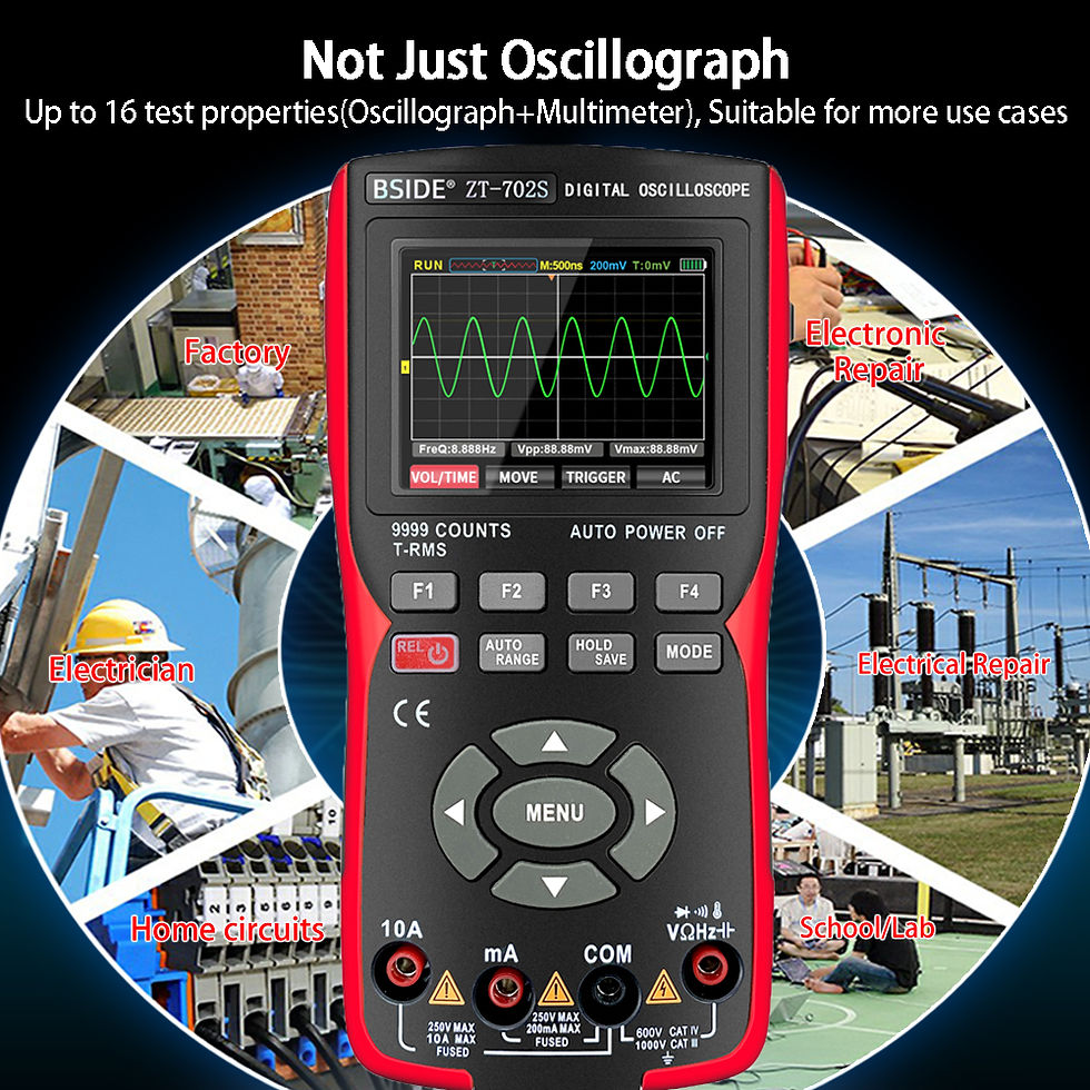 Thumbnail: BSIDE ZT702S Handheld Oscilloscope Multimeter Professional Digital Multiteter El