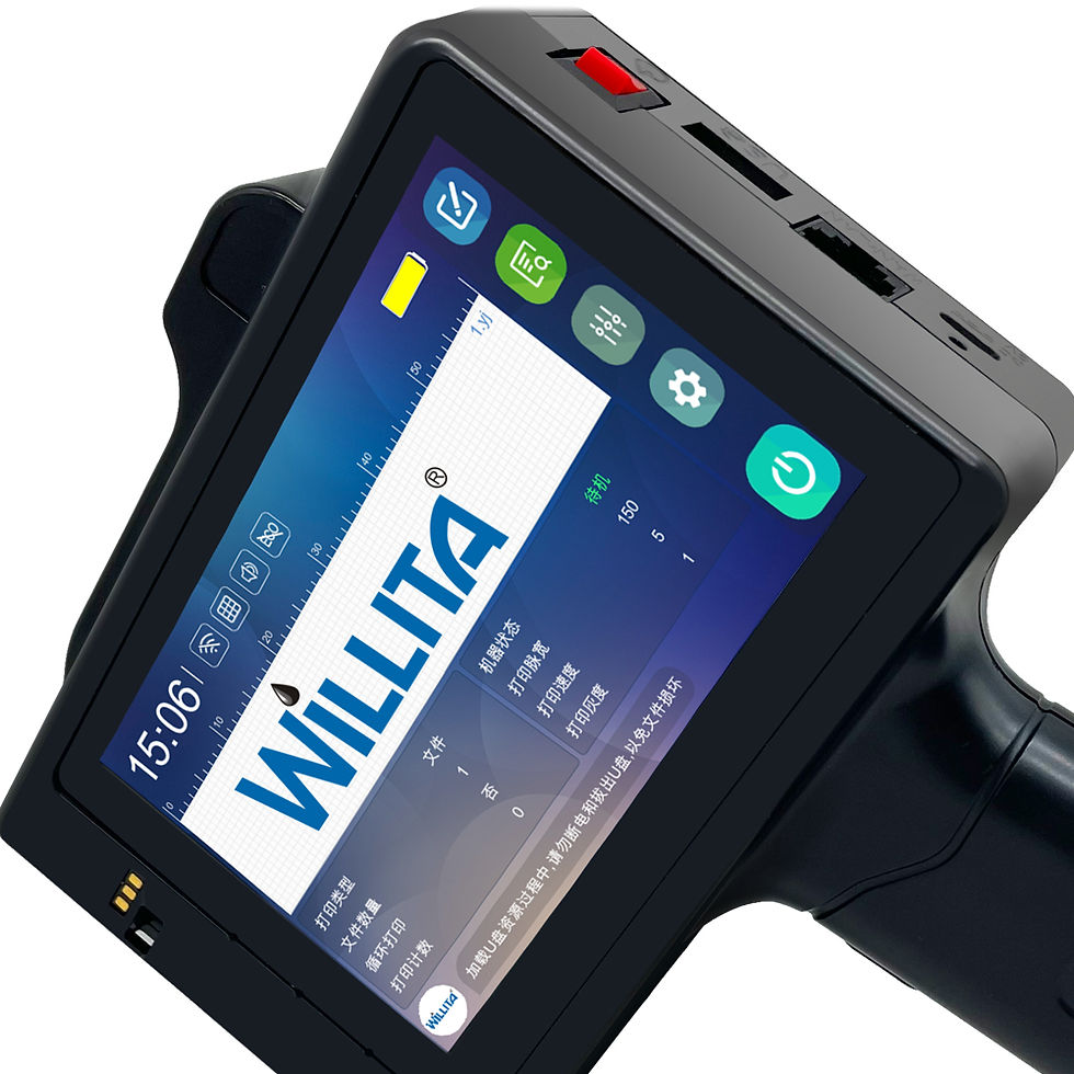 Thumbnail: 12.7mm Portable Inkjet Handheld Printer Variable QR Bar Batch Code Date Number L
