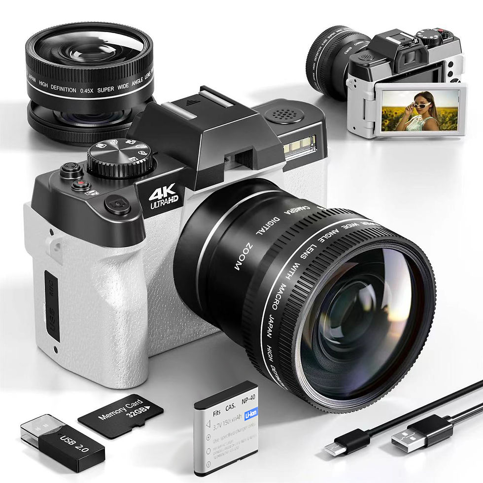Thumbnail: Compact Digital Photography Camera 4K WIFI Web Cam Vintage Vlog Video Recorder Y
