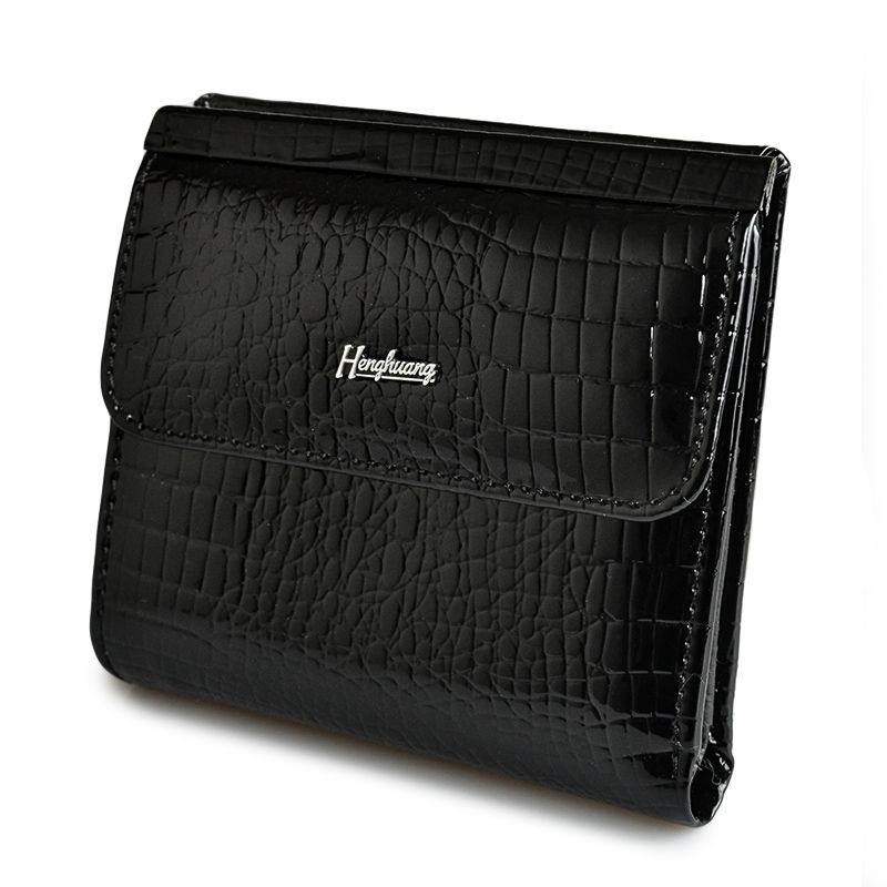 Thumbnail: HH Genuine Leather Women's Wallet Mini Wallets Women Short Clutch Luxury Female 