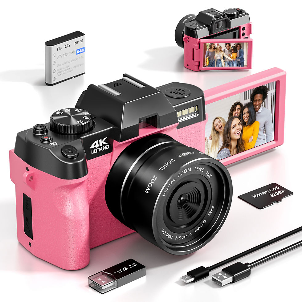 Thumbnail: Compact Digital Photography Camera 4K WIFI Web Cam Vintage Vlog Video Recorder Y
