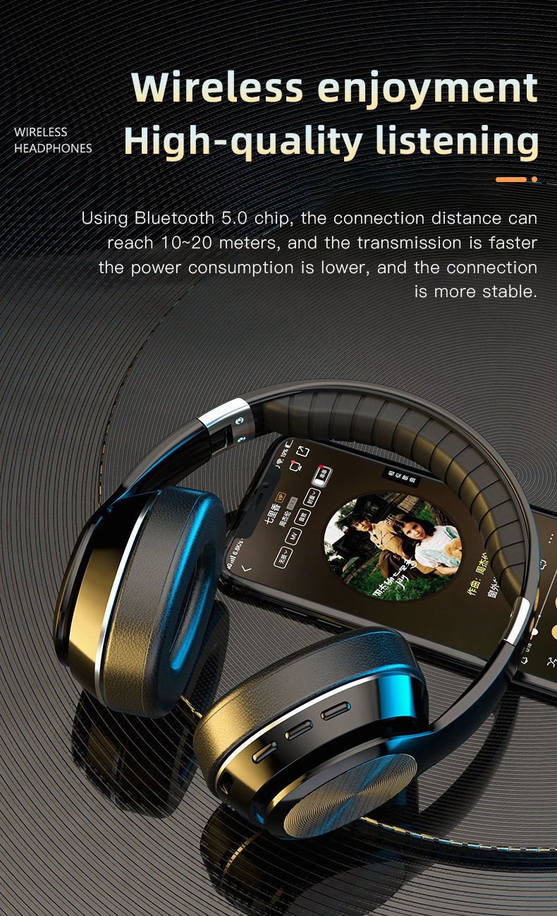 Thumbnail: Xiaomi Wireless Headset HiFi Headphones with Mic Foldable Over Ear Bluetooth 5.0