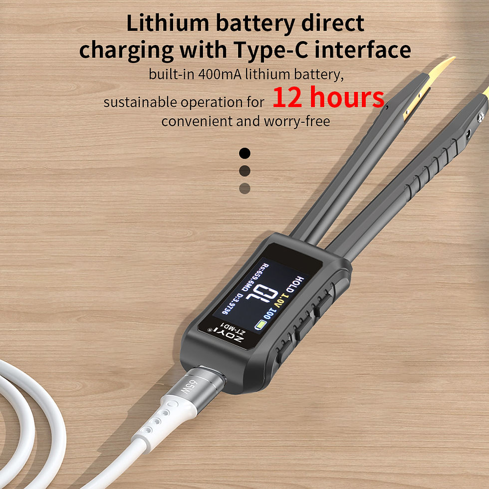 Thumbnail: ZOYI ZT-MD1 Digital Smart Tweezer LCR SMD ESR Tester Resistance Capacitance 