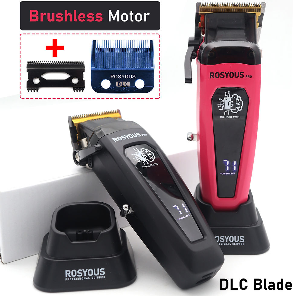 Brushless Motor Professional Electric Hair Clipper 7500RPM with Base 5-adjusted