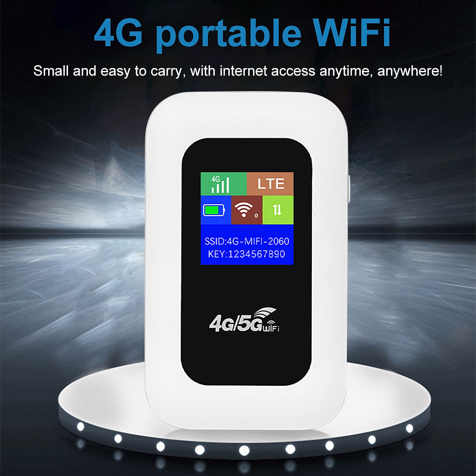 Thumbnail: 4G LTE Mobile WiFi Router with SIM Card Slot 150Mbps Mini Outdoor Hotspot 2100mA