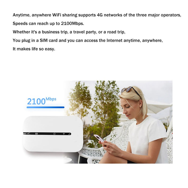 Thumbnail: 4G LTE Wireless Router 150Mbps Wifi3 Portable Modem Mobile Wifi MIFI Wireless Ro