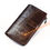 Thumbnail: Contact's Brand Designer 100% Genuine Cow Leather Clutch Wallets Purse Card Hold