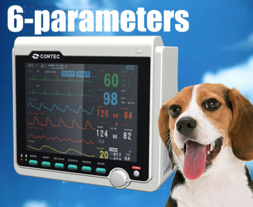 Veterinary VET Portable Patient Monitor ICU machine SPO2/NIBP/ECG/TEMP/PR/RESP