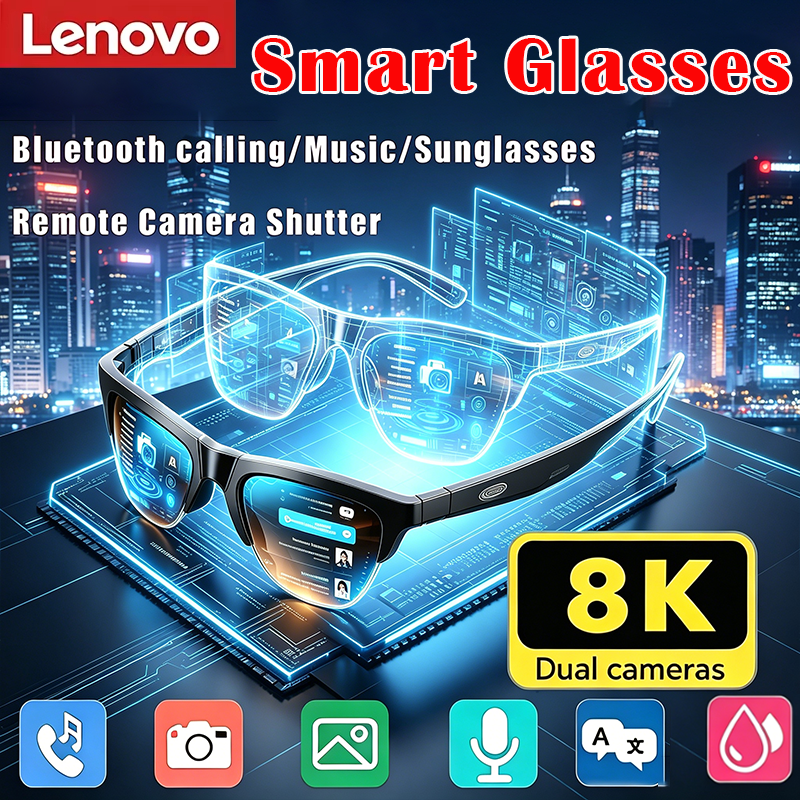 Thumbnail:  AI Smart Glasses AI Translation HD Calling AI Chat Music  Smart Sunglasses