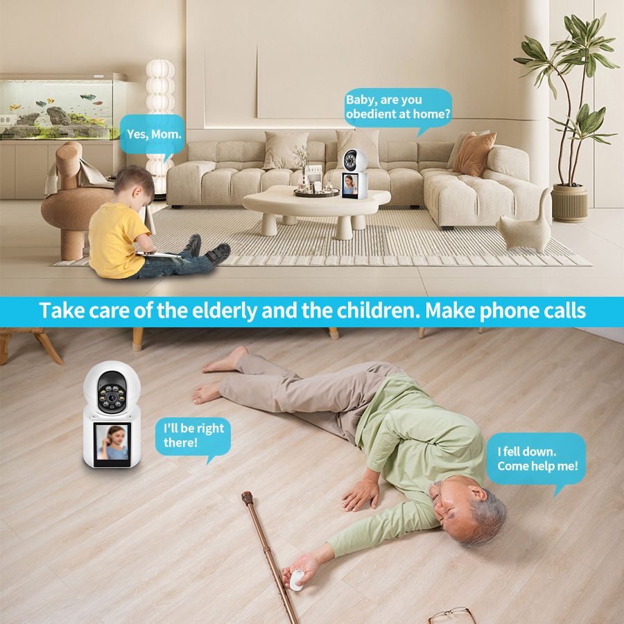 Thumbnail: 3MP Wireless Security Protection WIFI Video Call Camera Baby Monitor SOS 2.8 Inc