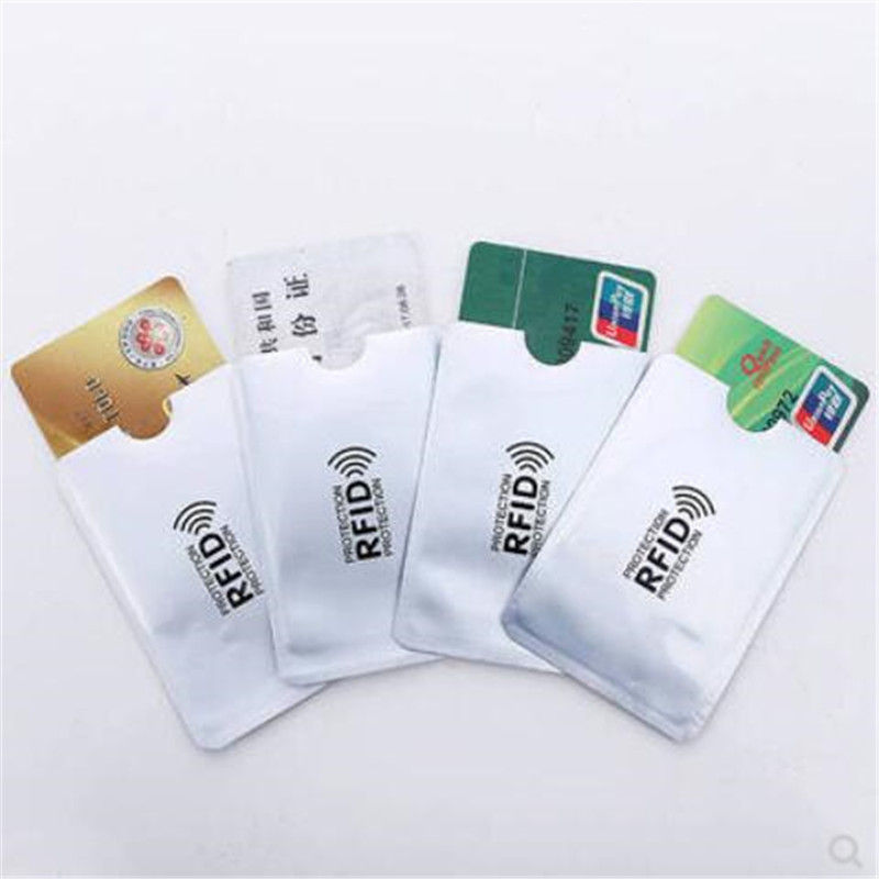 Thumbnail: 5PCS Anti Rfid Wallet Blocking Reader Lock Bank Card Holder Id Bank Card Case Pr