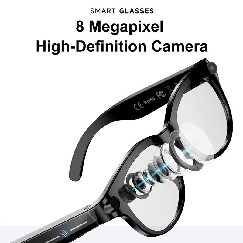 Thumbnail:  AI Smart Glasses AI Translation Sunglasses Bluetooth Calling Music Player 