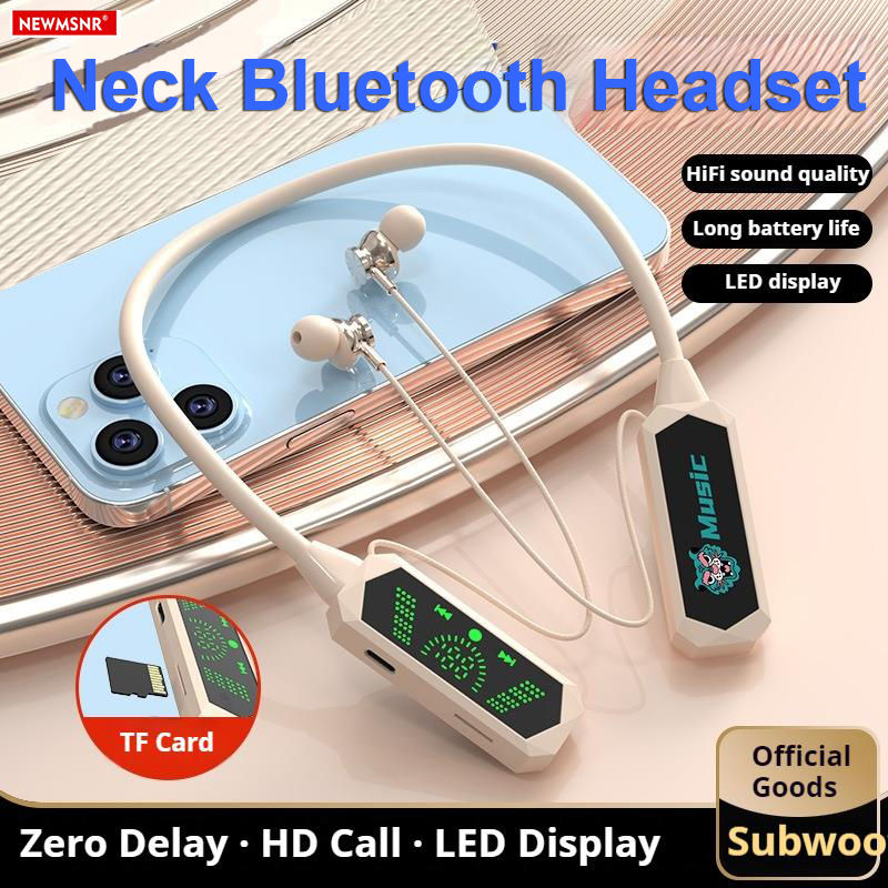 Long Endurance Neck-hanging Bluetooth 5.4 Earphones Magnetic HiFi Sound Earbuds