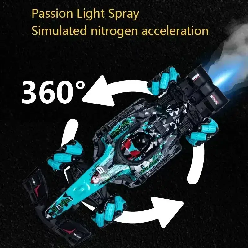 Thumbnail: KF25 F1 1/14 Formula Light Spray 2.4G Four-drive Drift Electric Remote Control S