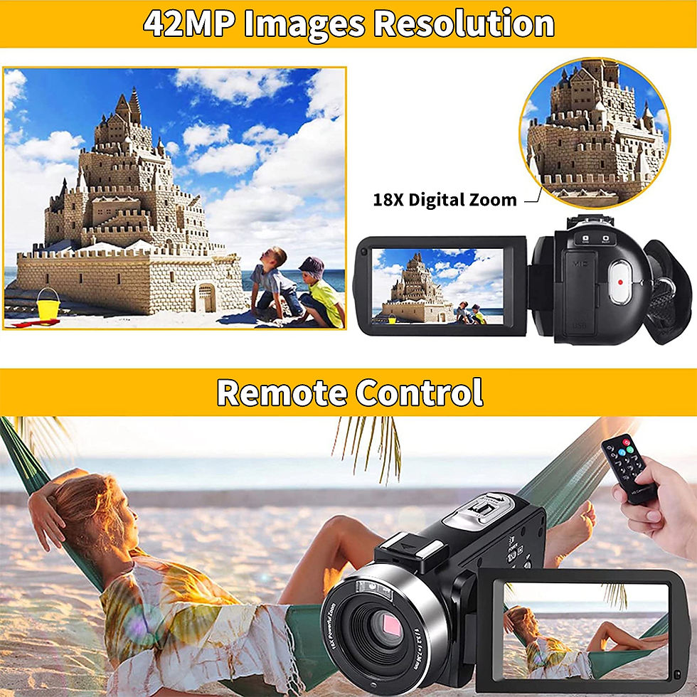 Thumbnail: 4K Digital Camera 42 Megapixels HD Digital Camera 18X Digital Zoom 3.0 inch scre