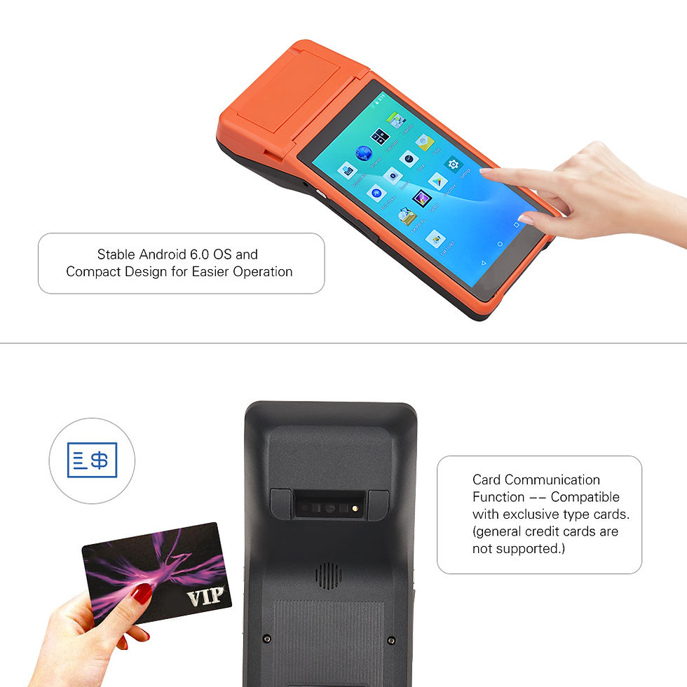 Thumbnail: All in One Handheld PDA Printer Smart POS Terminal Wireless Printers Intelligent