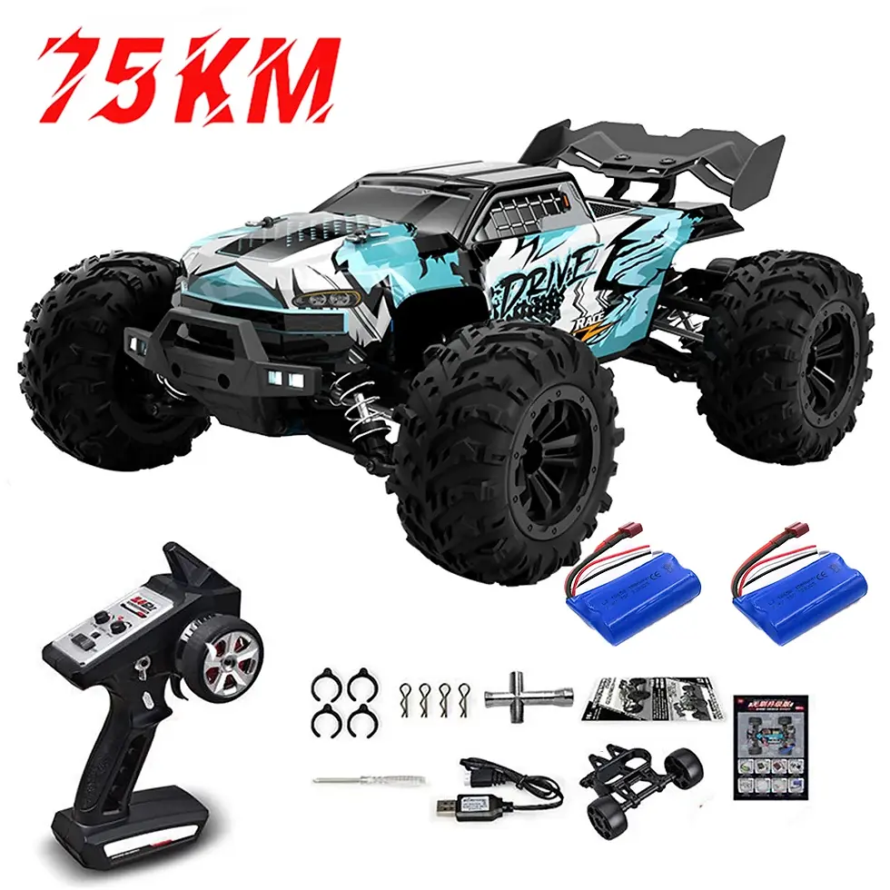 Thumbnail: 1:16 75KM/H or 50KM/H 4WD RC Car with LED Remote Control Cars High Speed Drift M