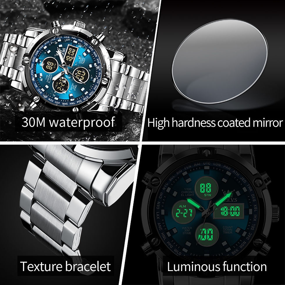 Thumbnail: Top OLEVS Men's Watches Original Multifunctional Waterproof