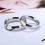Thumbnail: Matching Promise Rings For Couples Love You Forever Wedding Bands Sets Him and H