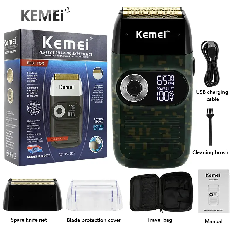 Thumbnail: Professional Shaver Hair Cleaning Shave Shaper Foil Electric Shaver Head Shaving