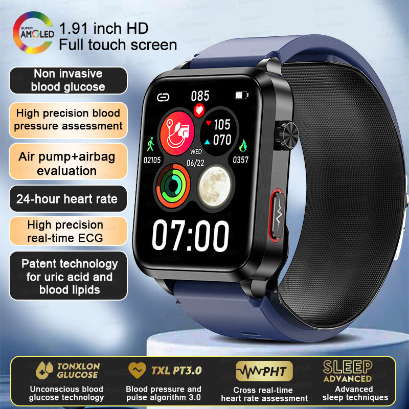 Thumbnail: ECG+PPG Smart Watch Blood Pressure Accurate measurement of air pump Watch Blood 