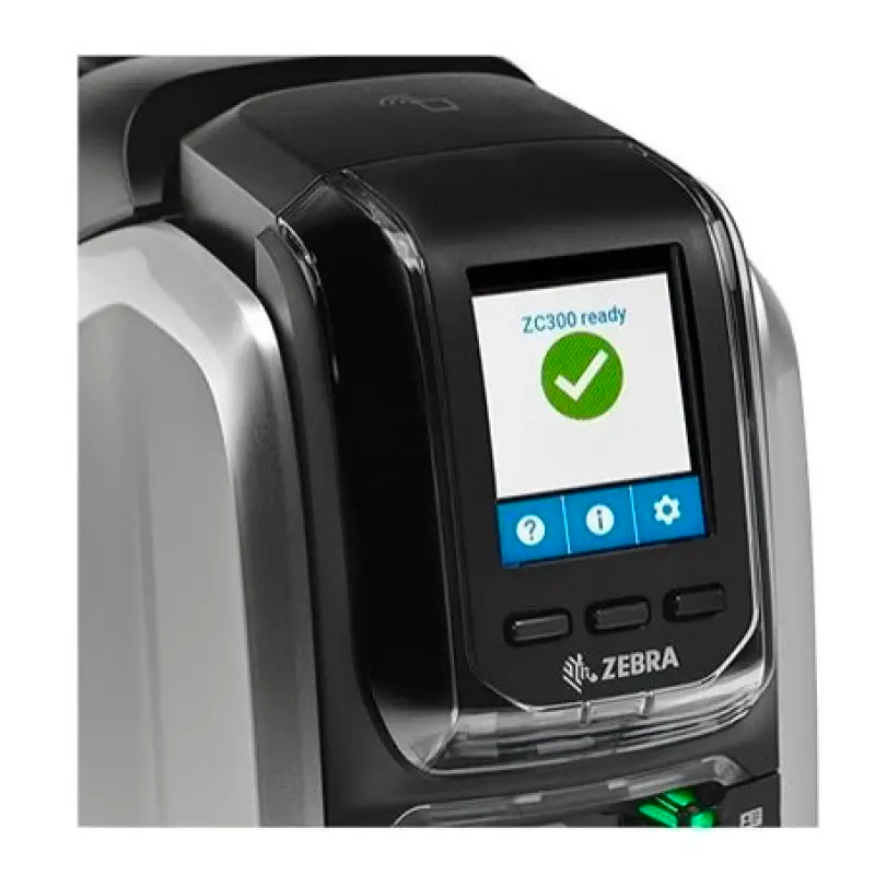 Thumbnail: Zebra ZC300 Single/Double Sided Printing Smart PVC IC  ID Card Printer for Stude