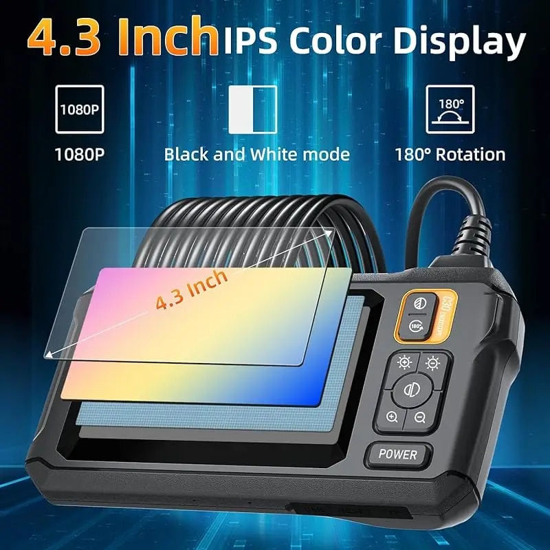 Thumbnail: Industrial Endoscope Camera 8mm HD1080P 4.3inch IPS Screen 1080P Pipe Inspection