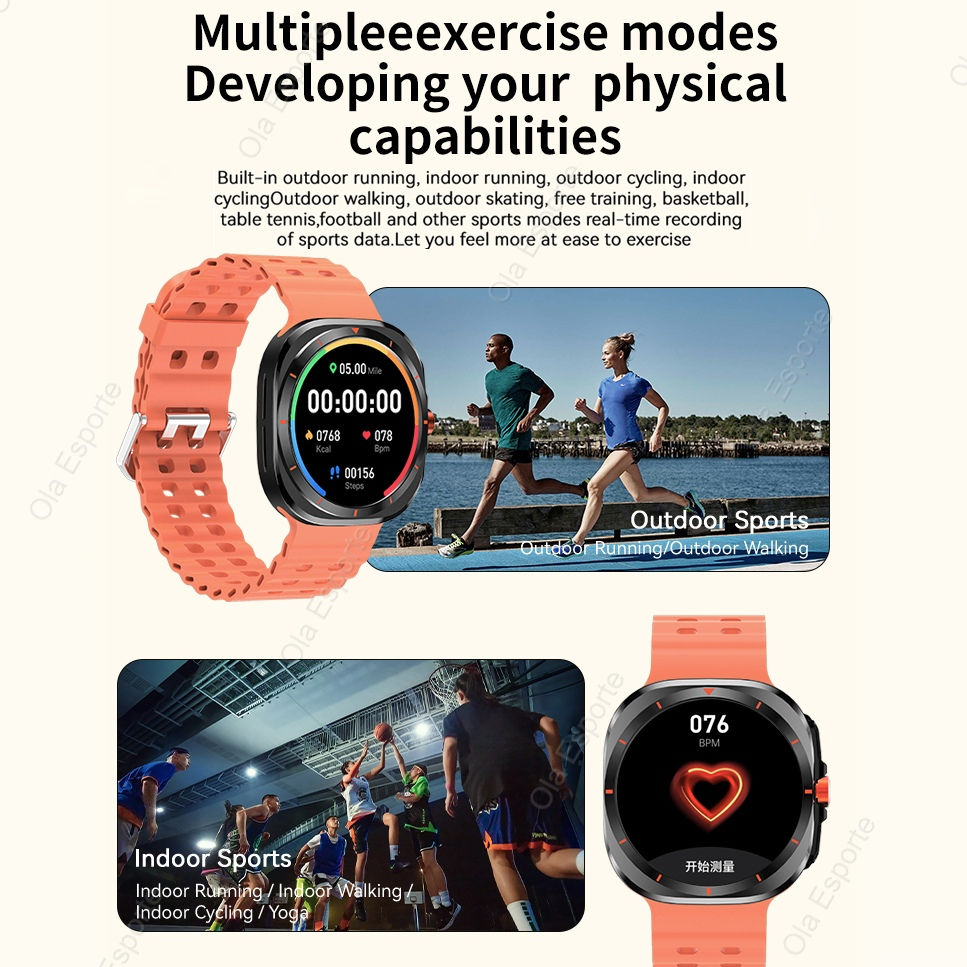 Thumbnail: New Galaxy Watch 7 Ultra Smart Bracelet Men GPS Trackr NFC HD Touch Screen 