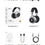Thumbnail: Picun P28X Wireless Headphones Bluetooth 5.3 Noise Reduction Headset Dual Drive 