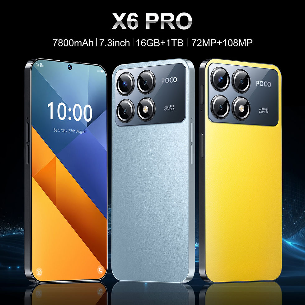 Thumbnail: Smartphone X6 Pro Original New  Mobile Phone  Android Finger Unlocked 